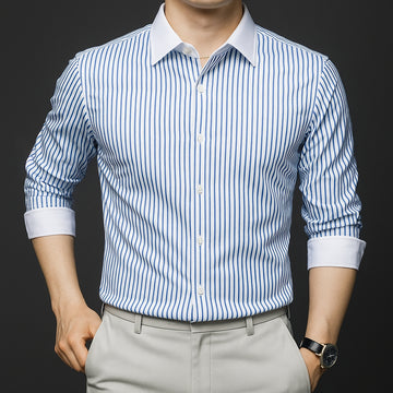 Lavish Casual Stripe Cotton Shirt