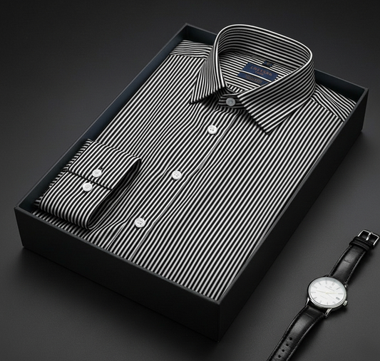 Obsidian Pinstripe Luxe Shirt