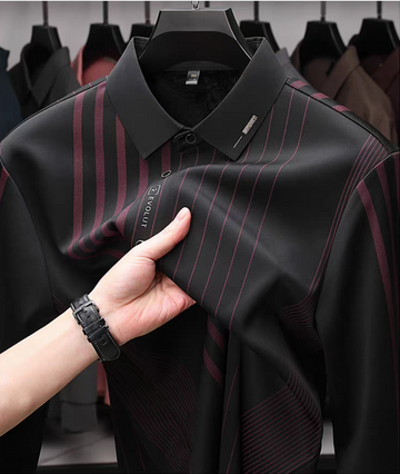 Obsidian Rift Axis Pinstripe Shirt