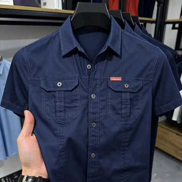 Navy CargoCraft Twin Pocket Shirt