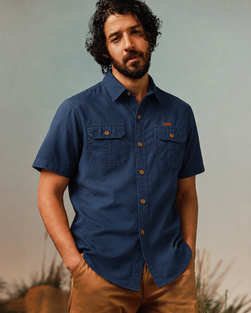 Navy CargoCraft Twin Pocket Shirt