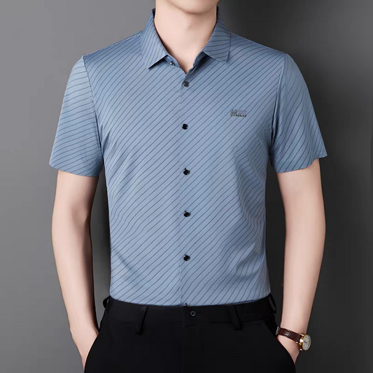 Aero Slate Diagonal Stripe Shirt