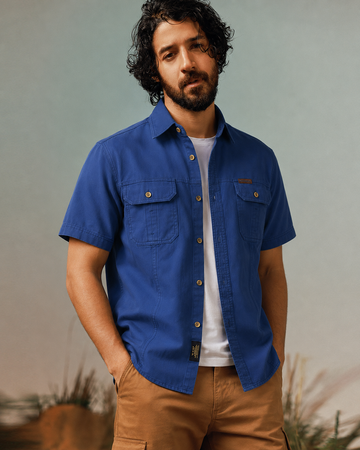 Blue CargoCraft Twin Pocket Shirt