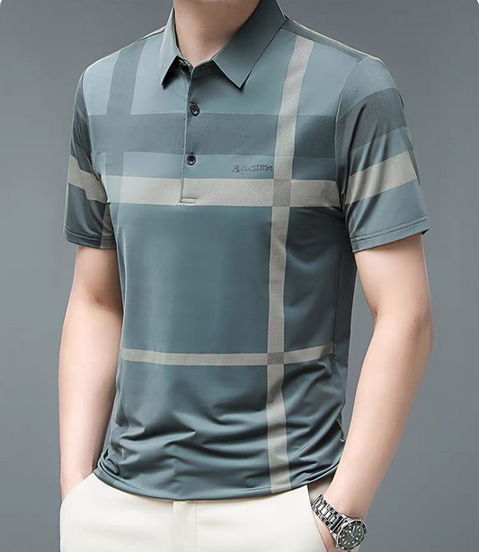 Meridian Grid Polo T-Shirt