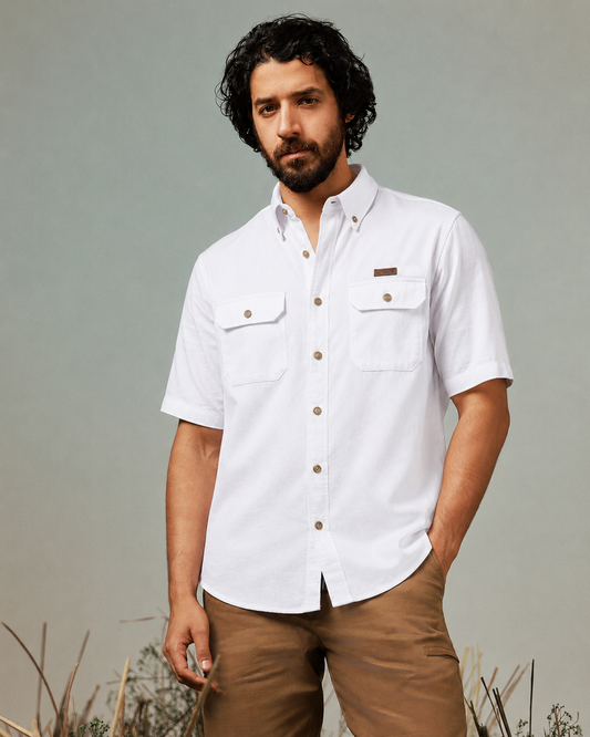 White CargoCraft Twin Pocket Shirt
