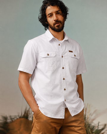 White CargoCraft Twin Pocket Shirt
