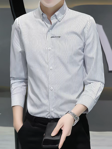 Linear Crest Formal Shirt