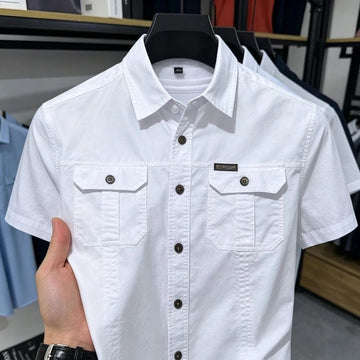 White CargoCraft Twin Pocket Shirt