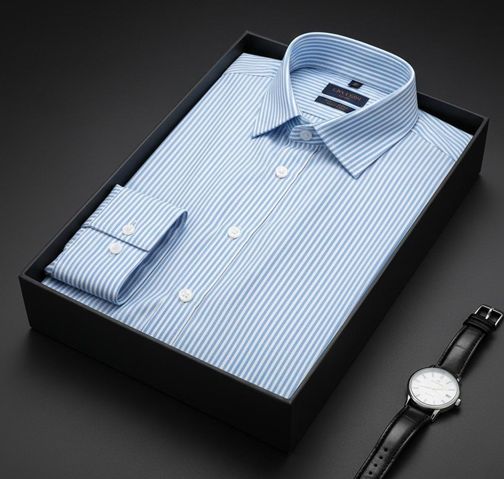 Obsidian Pinstripe Luxe Shirt
