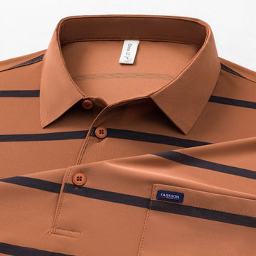 Riverton Stripe Pocket Polo