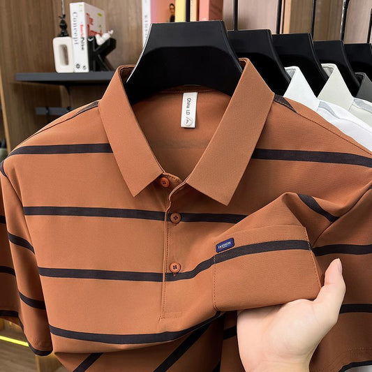 Riverton Stripe Pocket Polo