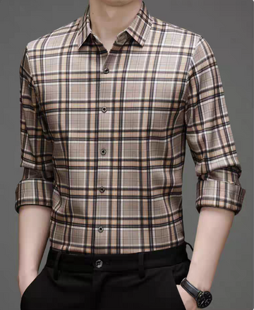 Obsidian Glen Plaid Formal Shirt