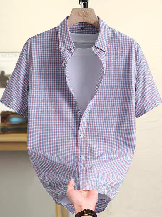Linen Mist Gingham Heritage Shirt