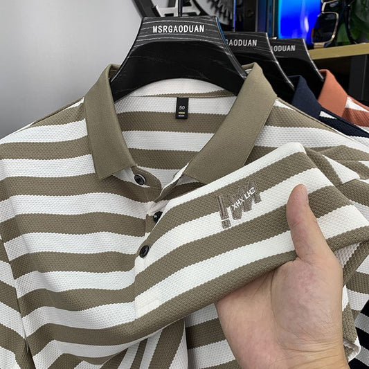 Elite Bold Stripe Polo